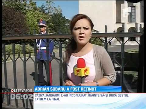 Adrian Sobaru a fost reţinut pentru 24 de ore, după ce şi-a condus maşina prin barierele Guvernu