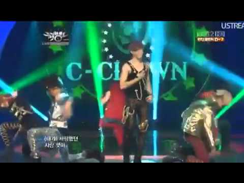 [CUT]120720 C-clown Barom Yu rap parts in Solo @ Music Bank