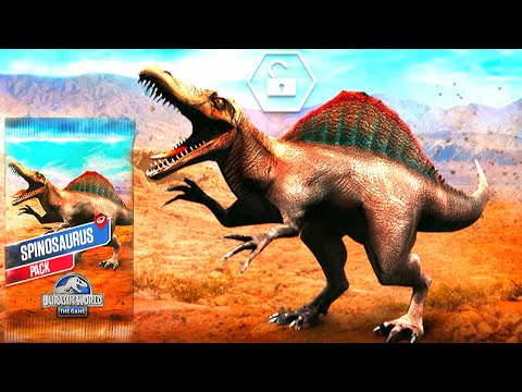 OPEN UNLOCK SPINOSAURUS MAXED | JURASSIC WORLD THE GAME