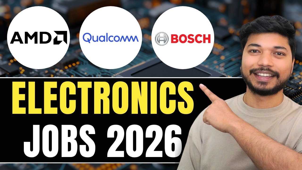 Core Electronics Jobs 2026 🚨 AMD, Qualcomm, Cyient, Bosch & Google Hiring | Apply Now