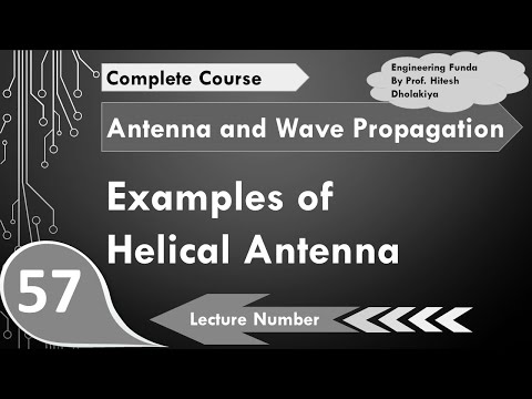 Examples of Helical Antenna in Antenna and Wave Propagation by Engineering Funda