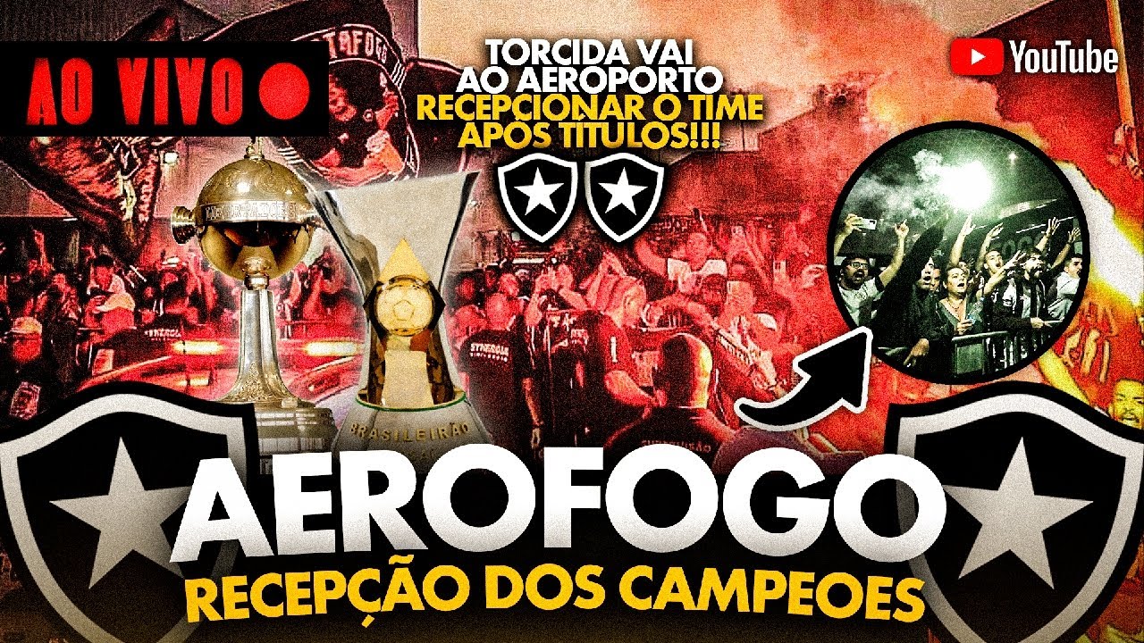 AO VIVO: AEROFOGO DA RECEPÇÃO DOS CAMPEÕES! DIRETO DO GALEÃO!