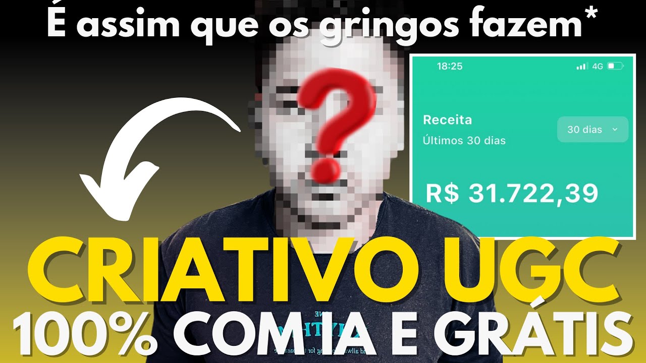Criativo UGC para Vender Low Ticket com IA: 100% Grátis e Simples! (Faça isso pra escalar as vendas)