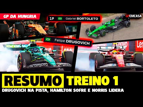 🚨FP1: DRUGOVICH AND BORTOLETO ON THE TRACK, HAMILTON SUFFERS AND NORRIS LEADS | FORMULA 1 | HOME GP