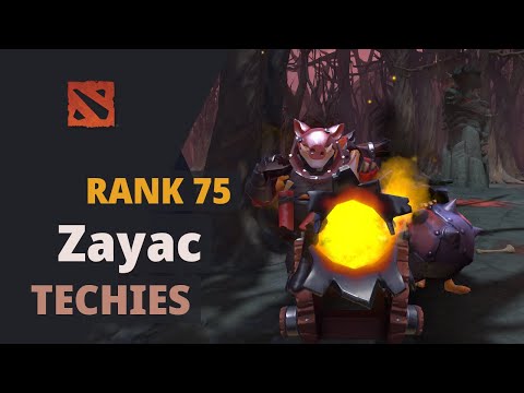 Zayac (Rank 75) plays Techies Dota 2 Full Game