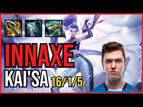 INNAXE - KAI'SA vs TRISTANA ADC - EUW Challenger - Patch 11.6 QUADRAKILL