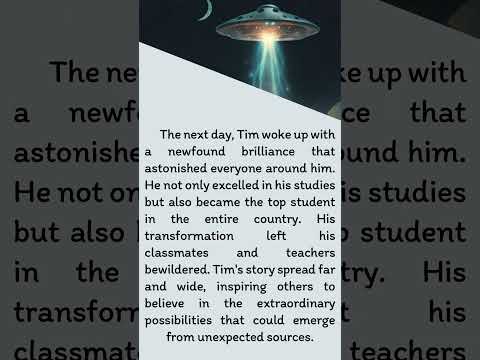 Alien Brilliance: Tim's Journey                  #english_reading #practice_english #englishspeaking