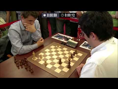 Magnus Carlsen vs Vladimir Kramnik  - Blitz Chess Ending
