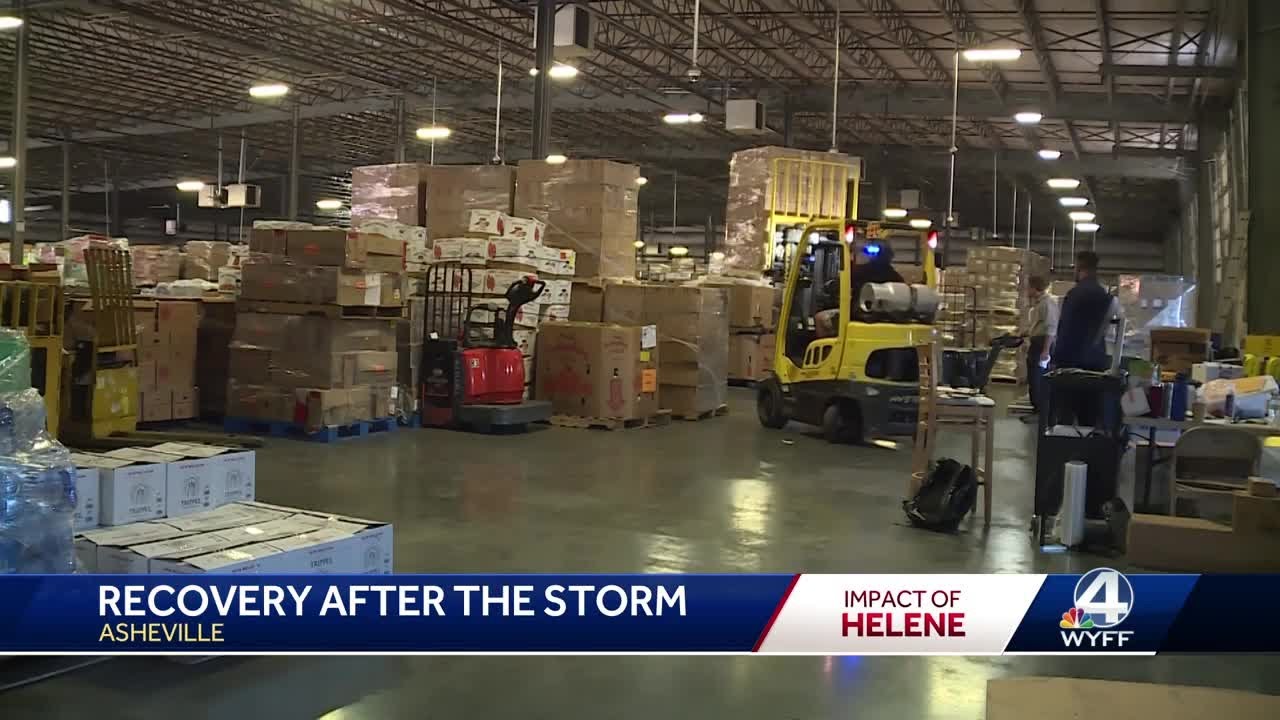 Recovery after Hurricane Helene in Asheville, North Carolina