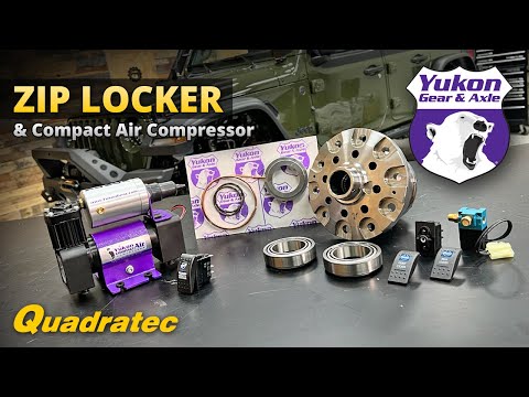 Yukon Gear & Axle Zip Locker & Compact Air Compressor for Jeep Wrangler