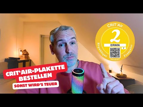 Crit'Air environmental sticker France - How to order it correctly for motorhomes and campervans