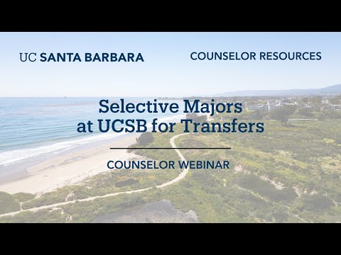 Selective Majors At Ucsb For Transfer
