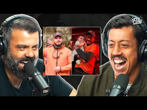 Igor cracking up at Albani making fun of the Legendários.