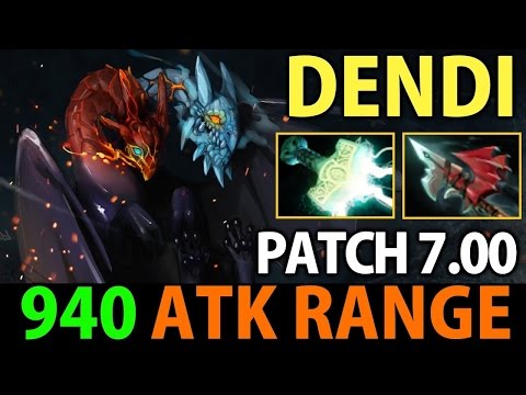 Dendi Dota2 7 00 Jakiro Carry with 940 Attack Range