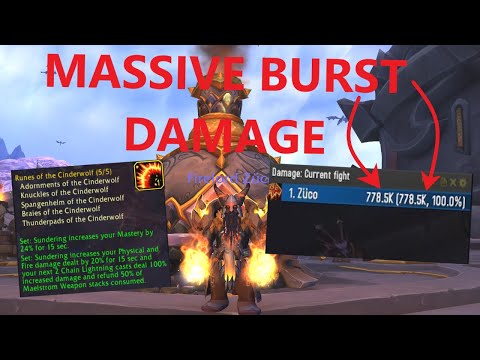 HUUUUGGEE BURST DAMAGE!! | 10.1 Fire Build for Enhancement Shaman!