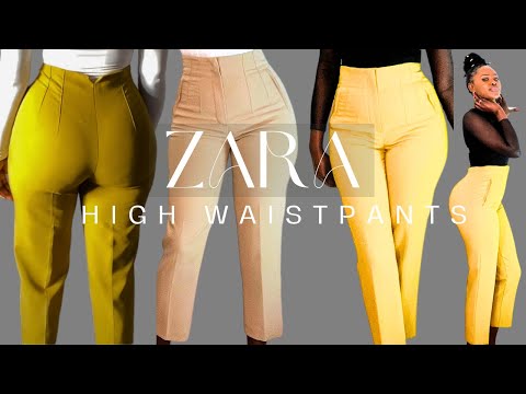 ZARA HIGH WAIST TROUSERS REVIEW &TRY On /AUTOM...