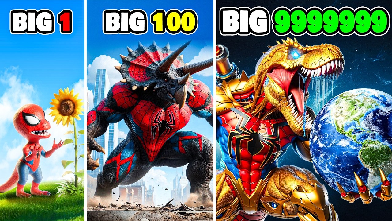 Upgrading to Biggest Dino SPIDERMAN