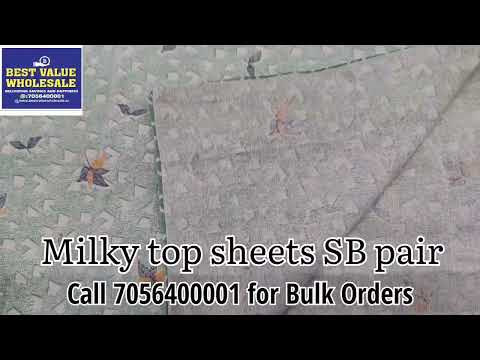 Milky Cotton Top Bed Sheet SB Pair