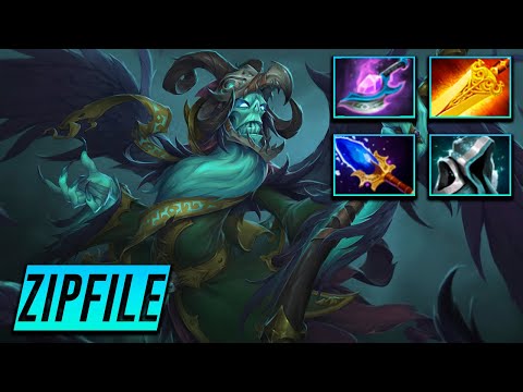 ZIP FILE NECROPHOS - Rare Meta Hero - Dota 2 Pro Gameplay [Watch & Learn]