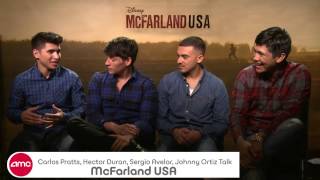 Carlos Pratts, Hector Duran, Sergio Avelar, Johnny Ortiz Chat MCFARLAND, USA AMC Movie News video