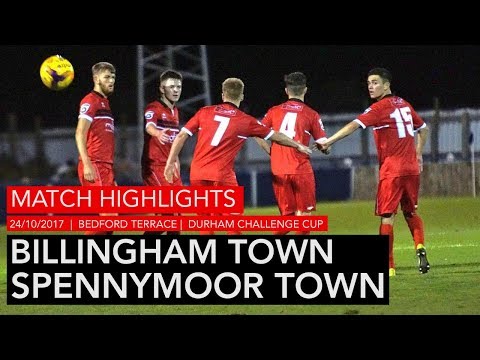 HIGHLIGHTS | Billingham Town 2-3 Spennymoor Town | Durham Challenge Cup 1st Round | 2017/18