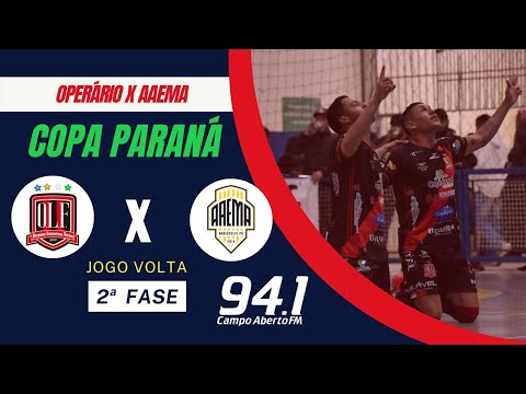 CHAMADA - OPERÁRIO X AAEMA - COPA PARANÁ.
