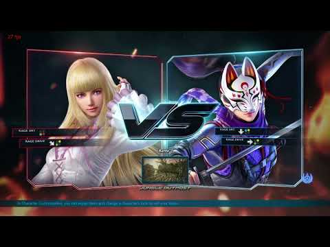 Tekken 7 Lili (T6 Bridal Outfit) applies monaco mixer on Kunimitsu