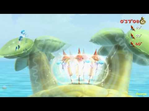 Rayman Legends : 100% No Damage -  20,000 Lums Under the Sea - The Mysterious Inflatable Island - In