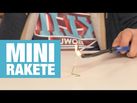 So baust du eine Mini-Streichholz-Rakete!