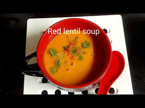 Red lentil soup 🍲 recipe | High in protein | Healthy soup | Vegan soup | Malti's kitchen