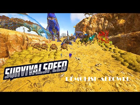ARK SURVIVALSPEED | BASE TOUR DEMOLISH ALLOWED