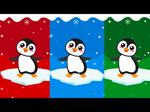 🐧On Küçük Penguen - Bebek Şarkıları | Penguenler Saymayı Öğretiyor