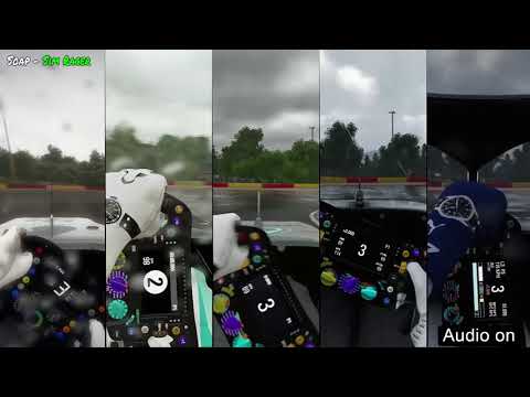F1 2014 vs F1 2015 vs F1 2016 vs F1 2017 vs F1 2018 (Mercedes + Rain Comparison)