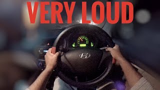 Driving a Very Loud Hyundai Eon  City Night Drive