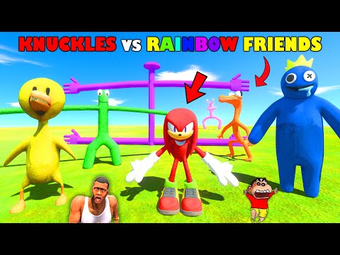 KNUCKLES vs RAINBOW FRIENDS BATTLE in Animal Revolt Battle Simulator | THOR HYDRA TOURNAMENT PART 5