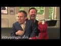 Elmo visits Ricky Gervais' office