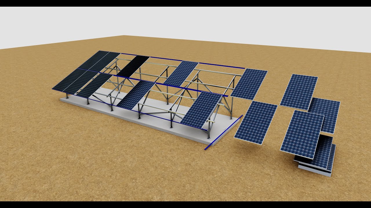 Sliding Panel System-2x10 Panel Layout 3D Model