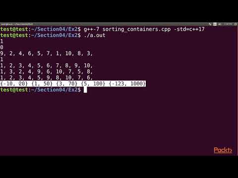 C 17 STL Solutions Operations on Containers | packtpub com