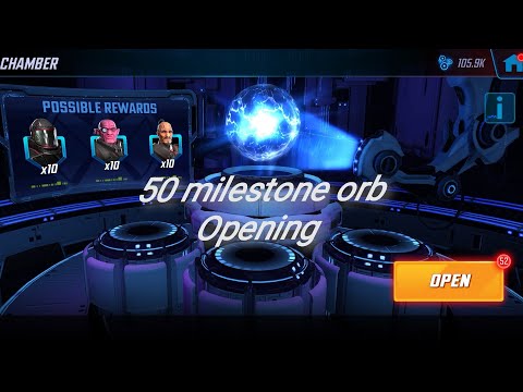 marvel strike force msf milestone orb opening video orb opening video