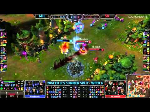 Millenium VS SK Gaming Week 6 Highlights EU LCS Summer 2014 Day 2 S4 MIL vs SK Season 4