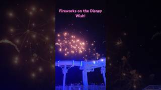Fireworks Show Aboard the Disney Wish! #piratenight #disneywish #fireworks #disney #shorts