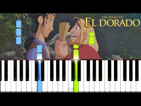 [El Dorado] The Trail We Blaze - Elton John || SLOW EASY Piano Tutorial Synthesia