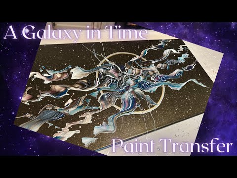 #235 Galaxy Space Jam Pigjama Party | Acrylic Pour Painting | Abstract | Fluid Painting