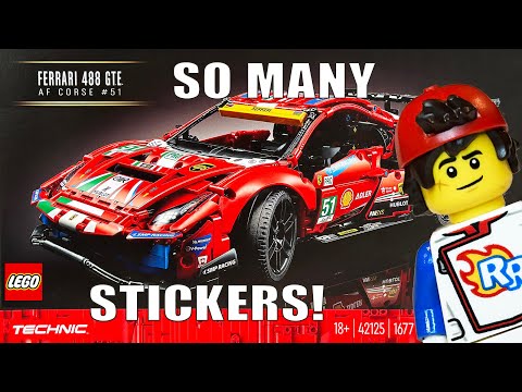 LEGO TECHNIC Ferrari 488 GTE AF Corse #51 42125 | BUILD