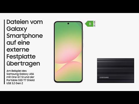 Dateien vom Galaxy Smartphone auf eine externe Festplatte übertragen