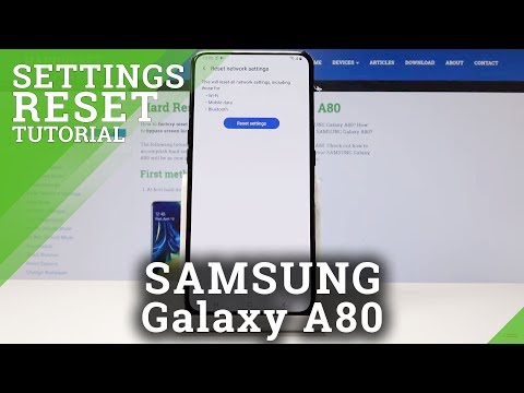 How to Reset Network Settings in SAMSUNG Galaxy A80 - Default Network Configuration