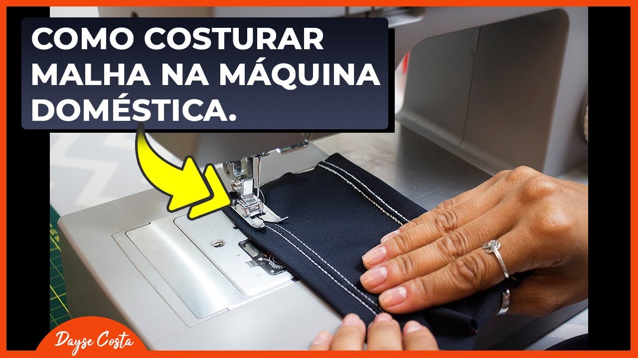 DICA DE COSTURA|Como Costurar Malha na Máquina Doméstica|sewing tip | Dayse Costa