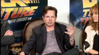 Back to the Future 25th Anniversary Trilogy Blu-ray & DVD Press Conference - Michael J. Fox