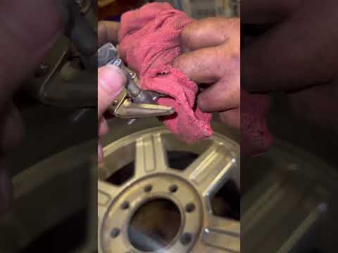 Fix slow air leak, oxidized tire valve stem bore