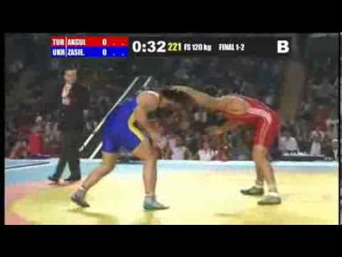 Finale 1-2 FS 120 Kg T.AKGUL (TUR) vs A.ZASIEIEV (UKR) Senior European Championship